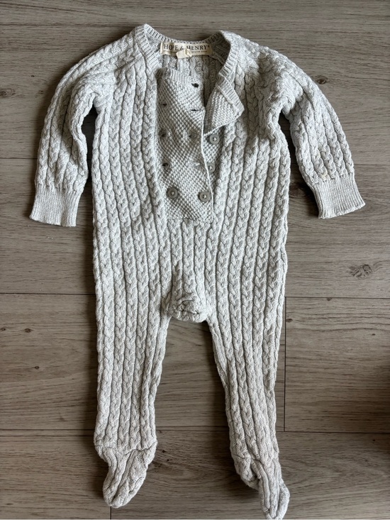 Hope & Henry Other - Hope & Henry cable knit sweater romper size 0-3 months